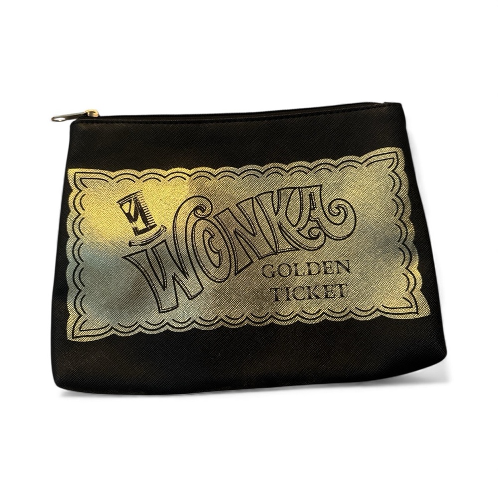Willy Wonka “golden ticket” cosmetic bag